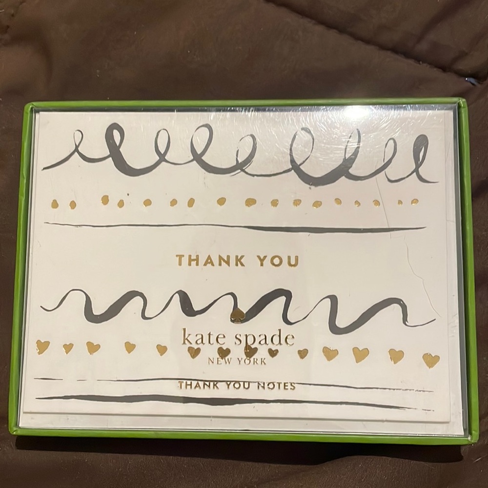 Kate Spade Thank You Note Card Set. New!